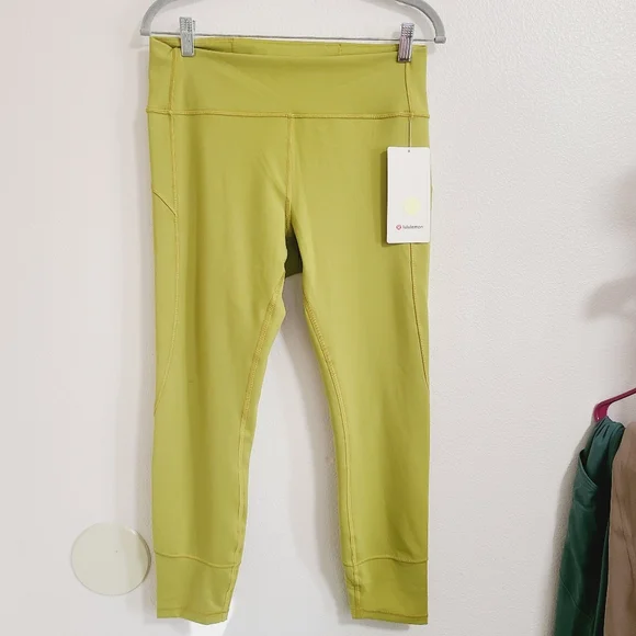 Lululemon Yellow In Movement Tight 25" *Everlux - Picture 2 of 8